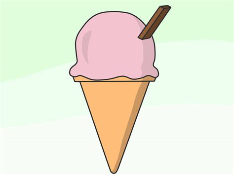 Vintage illustration. . Easy ice cream drawing
